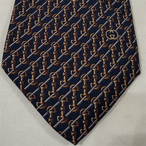 gucci navy tie|vintage gucci tie.